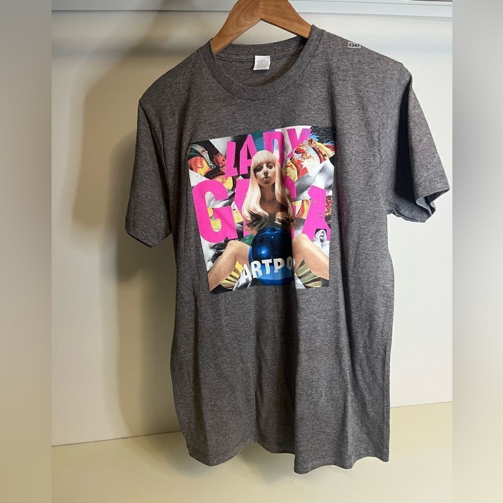 NWOT Lady Gaga The Artpop Ball Album Cover Art Double Sided Graphic Tour med